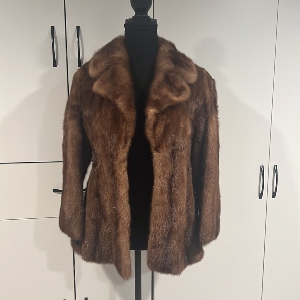 Real mink fur jacket‎ . Size XS